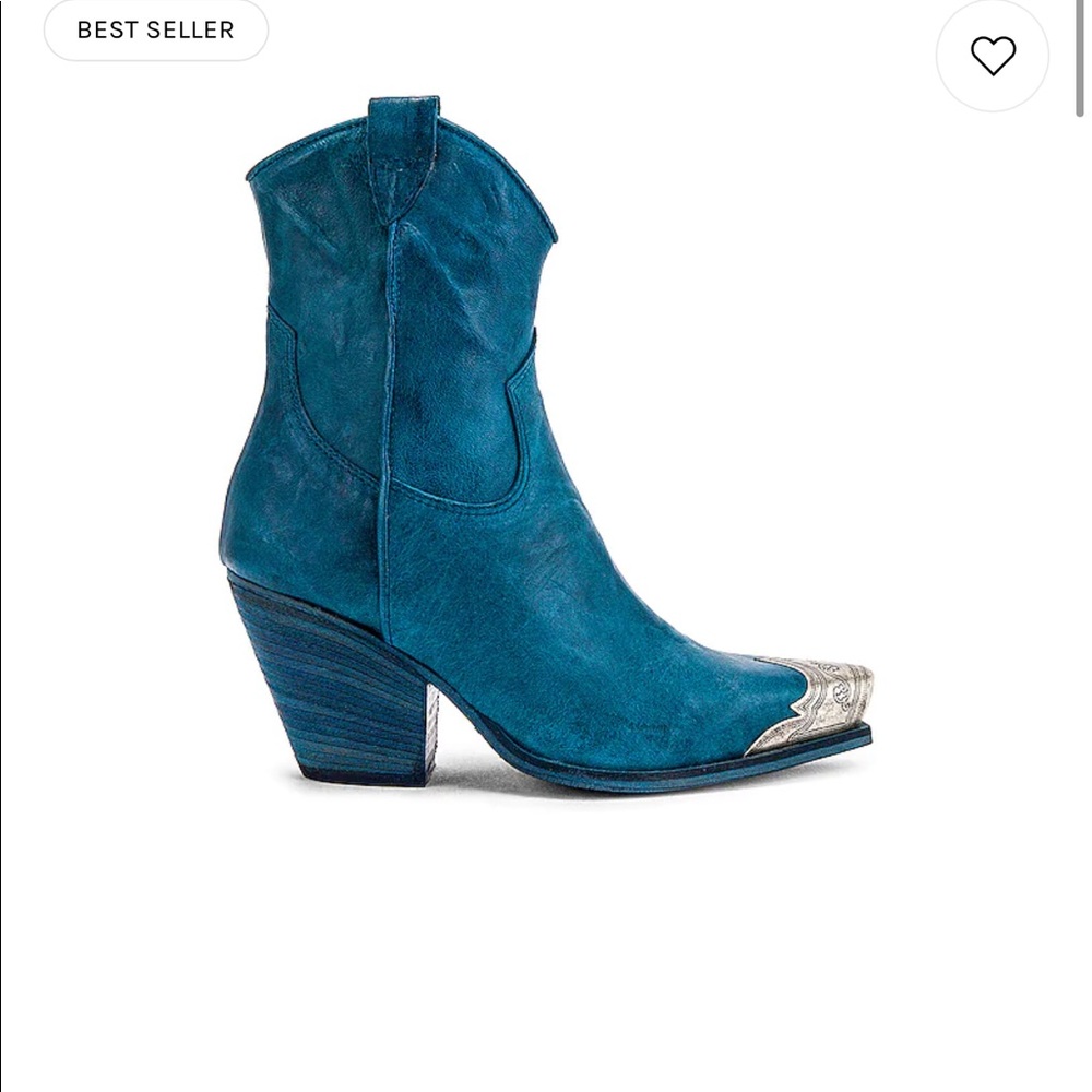 Free People Brayden Western Bootie in Petrol